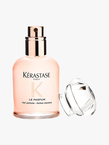 Kérastase Gloss Absolu Hair Perfume in branded component on a light gray background